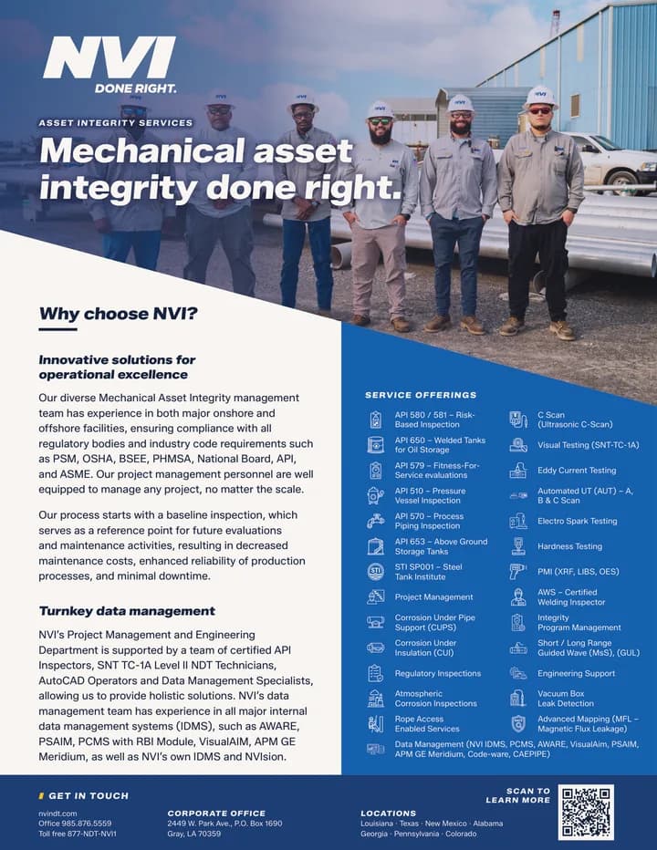 Mechanical Asset Integrity preview